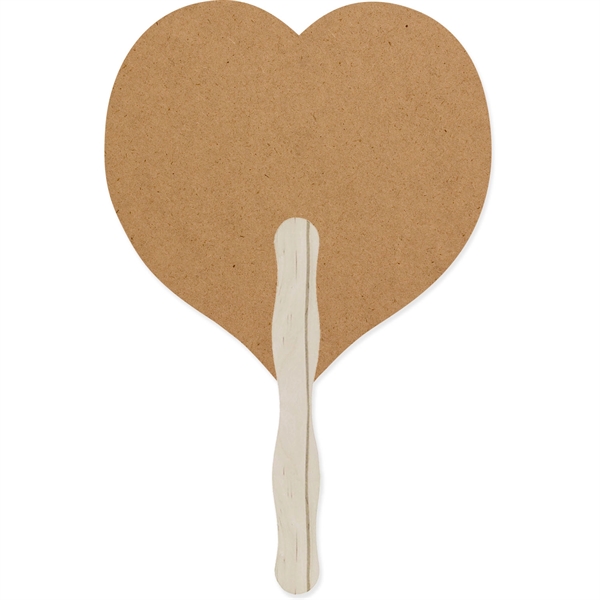 Hand fan made of 18pt recycled board stock with UV coating.... from ASI 54100 Fields Manufacturing Inc / TargetLine®