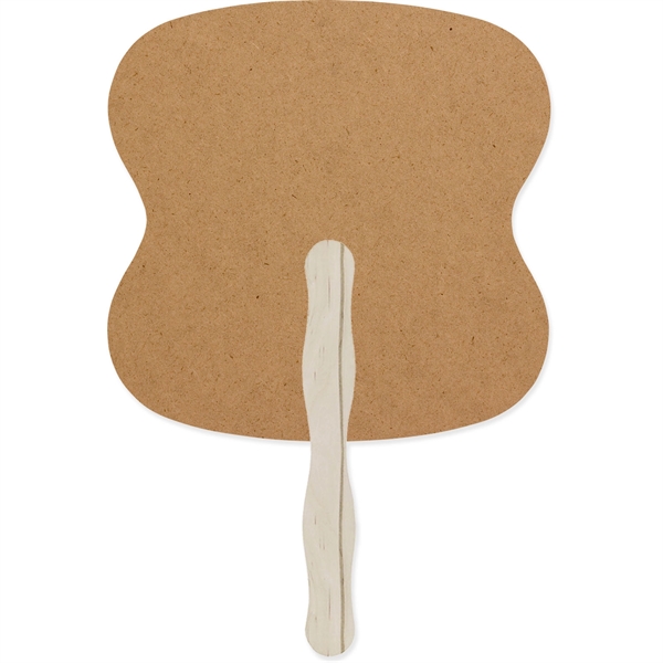 Hand fan made of 18pt recycled board stock with UV coating.... from ASI 54100 Fields Manufacturing Inc / TargetLine®