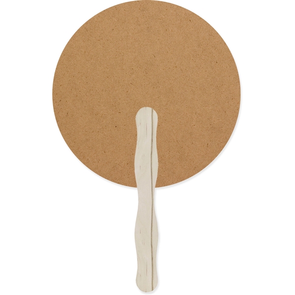Hand fan made of 18pt recycled board stock with UV coating.... from ASI 54100 Fields Manufacturing Inc / TargetLine®