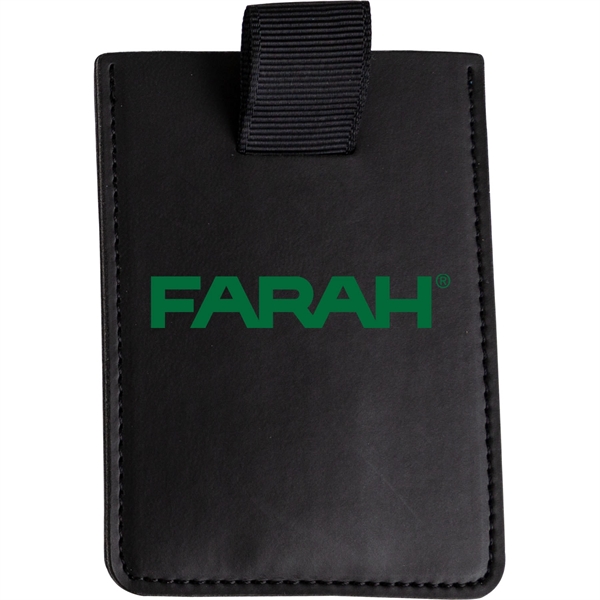 Leather cell phone wallet with removable adhesive.... from ASI 54100 Fields Manufacturing Inc / TargetLine®