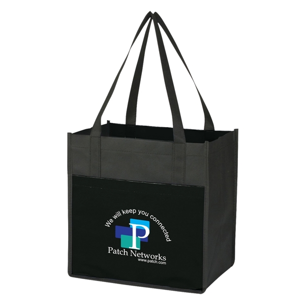 Lami-Combo Shopper Tote.  Made of Combo 80 Gram Non-Woven/110 Gram... from ASI 61125 Hit Promotional Products / Hit®