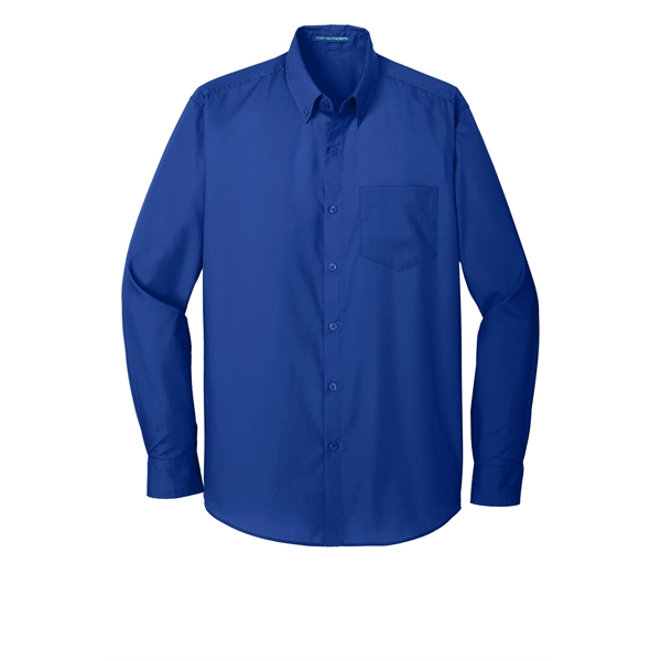 Port Authority Tall Long Sleeve Carefree Poplin Shirt.... from ASI 84863 SanMar