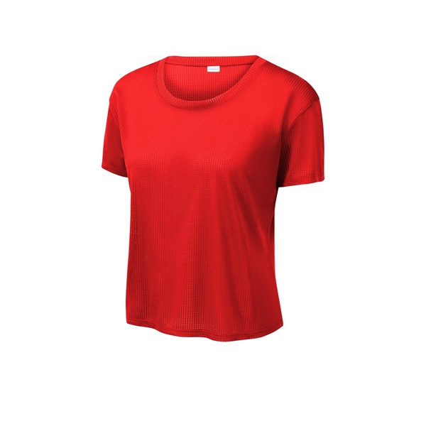 Sport-Tek Ladies PosiCharge Draft Crop Tee.... from ASI 84863 SanMar