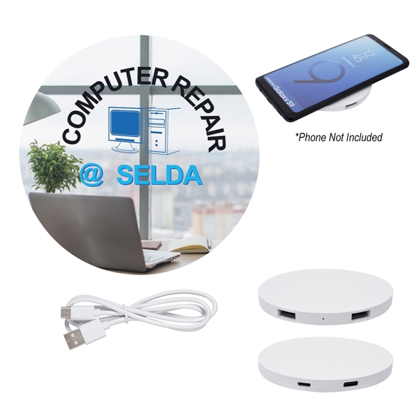 Power Balance wireless charging pad with USB hub to connect and... from ASI 61125 Hit Promotional Products / Hit®