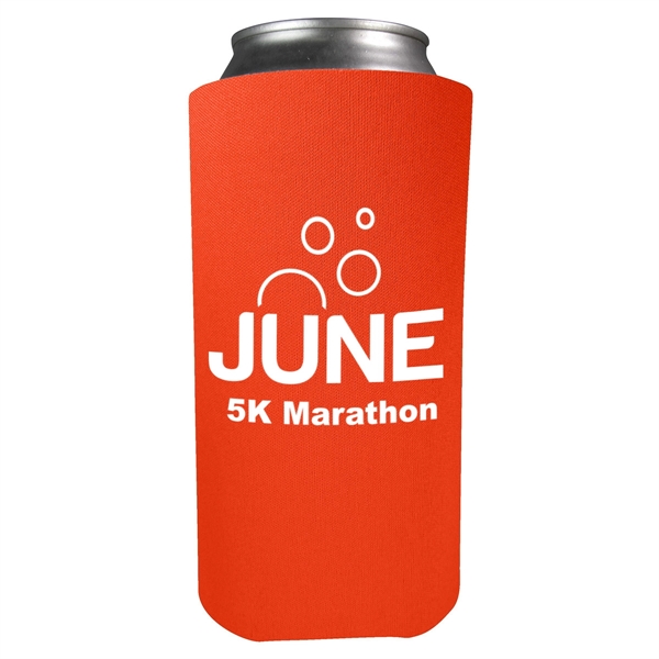 Foam 16 oz. can holder that folds flat for easy storage.... from ASI 61125 Hit Promotional Products / Hit®