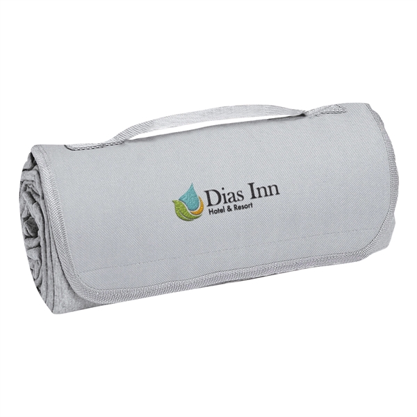 Large 48" x 53" polyester sweatshirt material blanket with fleece underside.... from ASI 61125 Hit Promotional Products / Hit®