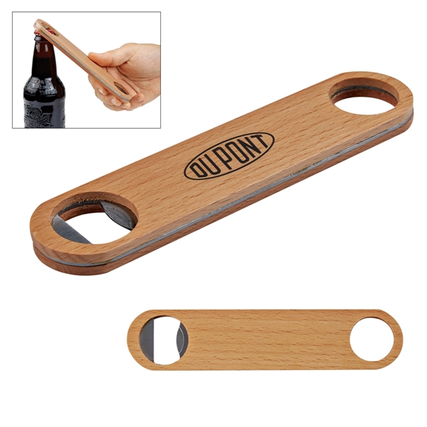1 1/2" x 7" wood bottle opener.... from ASI 61125 Hit Promotional Products / Hit®