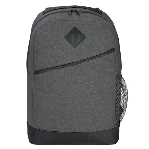 Backpack with adjustable padded shoulder straps and main compartment with padded... from ASI 61125 Hit Promotional Products / Hit®