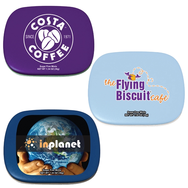 2.36" x 1.89" stock color hinged mint tin; holds 1 oz.... from ASI 90807 Tekweld