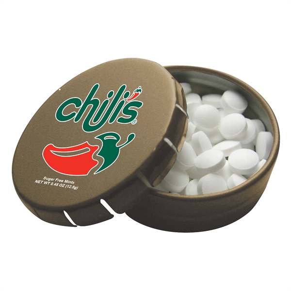 1.813" x 0.625" Tek Klick round metal mint tin; holds 0.5... from ASI 90807 Tekweld