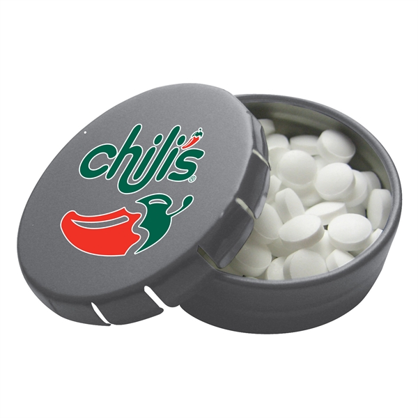 1.813" x 0.625" Tek Klick round metal mint tin; holds 0.5... from ASI 90807 Tekweld