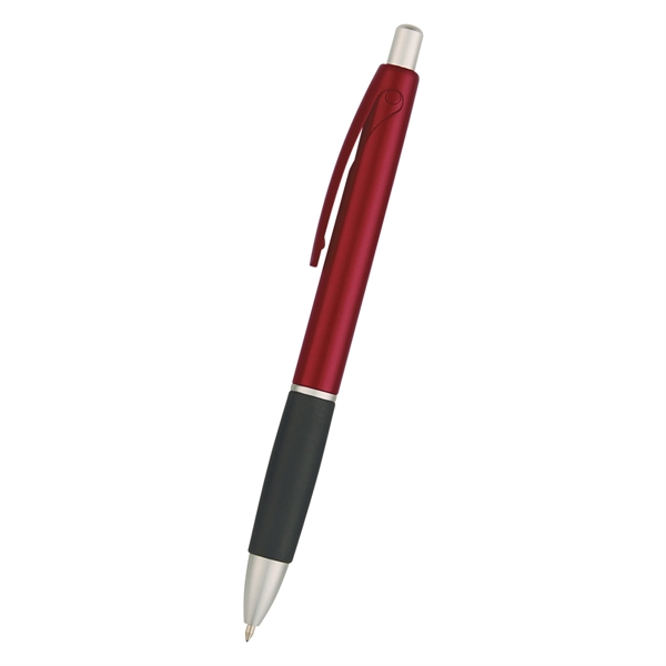 Plunger action pen with rubber grip... from ASI 61125 Hit Promotional Products / Hit®