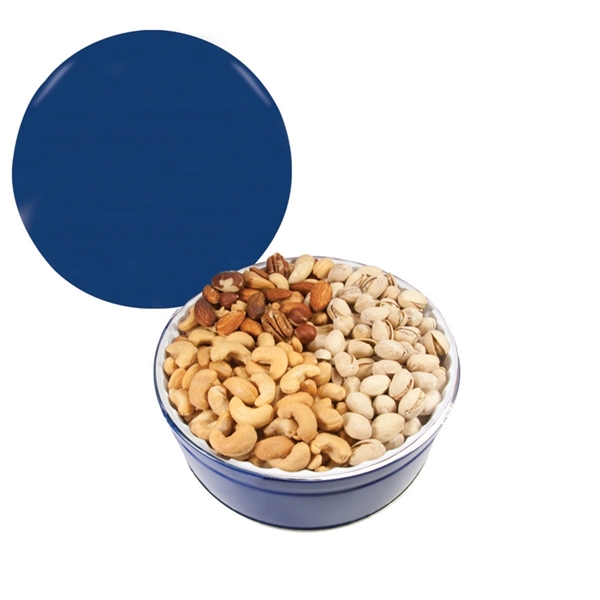 Tin filled with multiple filler options of good gift snacks and... from ASI 61125 Hit Promotional Products