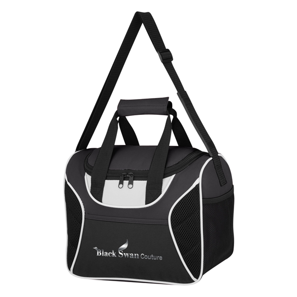 PEVA-lined 600 denier polyester kooler bag with a front pocket and... from ASI 61125 Hit Promotional Products / Hit®
