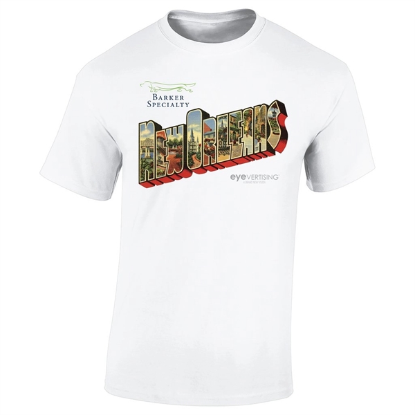 Direct to Garment (DTG) - Full-Color On White T-Shirt(Up To 12"... from ASI 57371 Eyevertising
