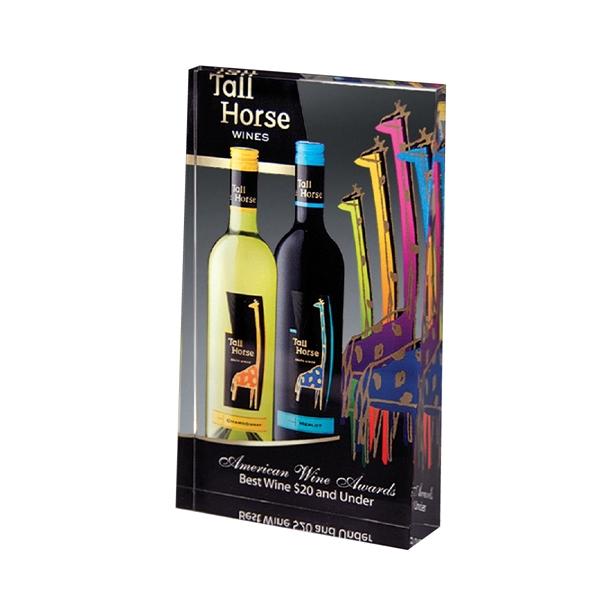 Small wedge award made of clear crystal and measuring 3" x... from ASI 61125 Hit Promotional Products / Hit®