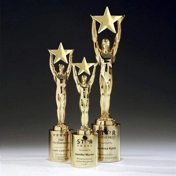 Gold-plated award & base. Made in USA.... from ASI 84592 St Regis Group / R S Owens & Co Inc