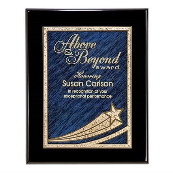 Burgundy plate on rosewood piano finish plaque.... from ASI 84592 St Regis Group / R S Owens & Co Inc