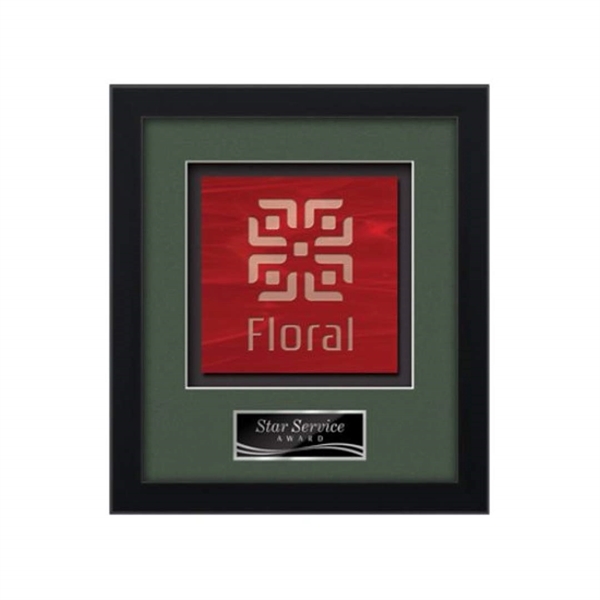 Stained Glass award framed in our exquisite Primrose molding with your... from ASI 84592 St Regis Group / St Regis Crystal