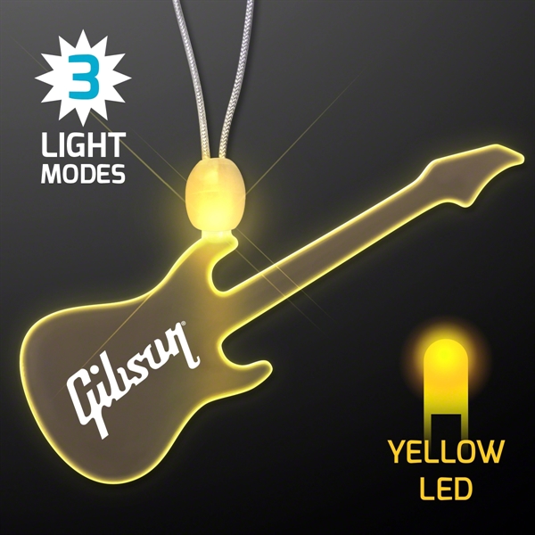 LED Acrylic Guitar Necklace... from ASI 34194 ALightPromos / Alight Promotional Products