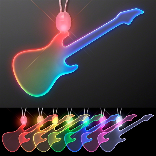 LED Acrylic Guitar Necklace... from ASI 34194 ALightPromos / Alight Promotional Products