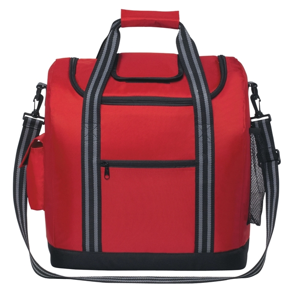 Insulated cooler bag with easy access top compartment.... from ASI 61125 Hit Promotional Products / Hit®