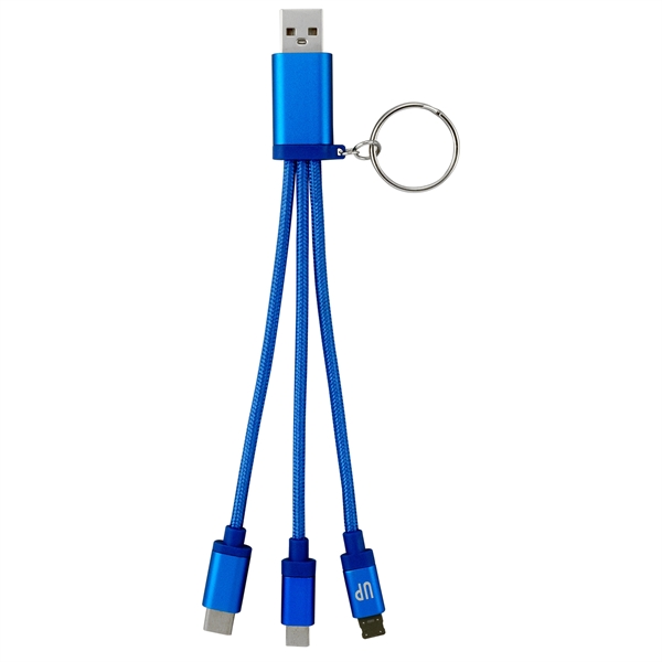 Metallic 3-in 1 Keychain Cable with Type C USB... from ASI 30208 A P Specialties / AP Specialties