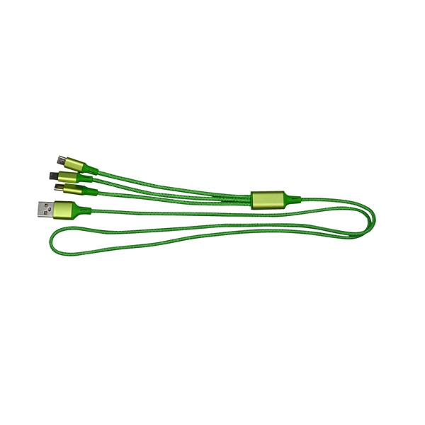 3' METALLIC 3-IN-1 CABLE WITH TYPE C USB... from ASI 30208 A P Specialties / AP Specialties