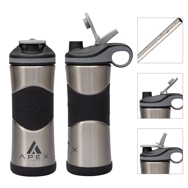 Wave® My Wave 20oz Triple Wall Steel Water Bottle... from ASI 67866 Logomark/Valumark