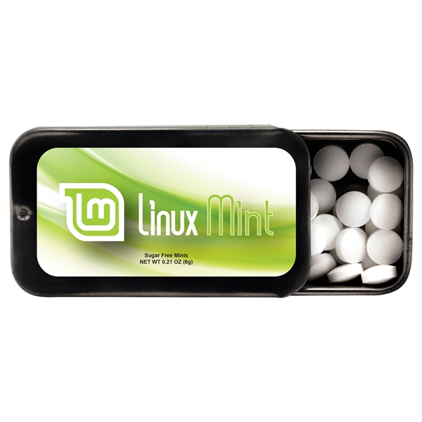 2" x 1" mini slide top tin full of mints; includes... from ASI 90807 Tekweld
