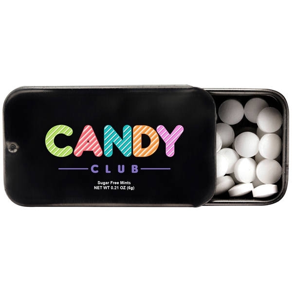 2" x 1" mini slide top tin full of mints; includes... from ASI 90807 Tekweld