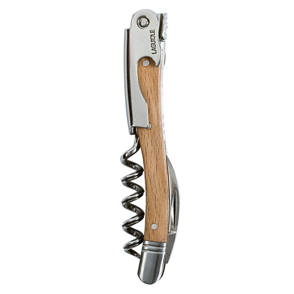 Waiter's corkscrew that features a stainless steel worm and beechwood-inserted handle.... from ASI 55450 Franmara Inc