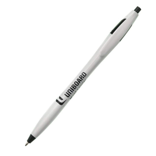 The Verda click-action plastic ballpoint pen is sleek and comfortably tapers... from ASI 84592 St Regis Group