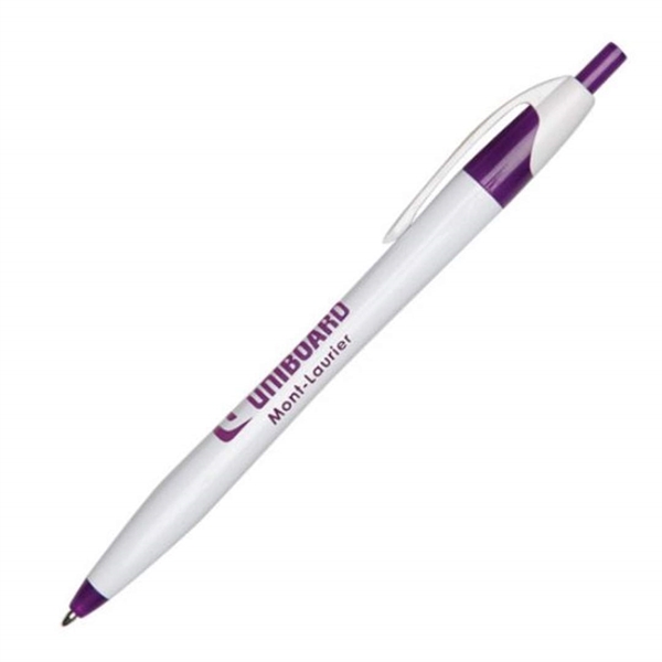 The Verda click-action plastic ballpoint pen is sleek and comfortably tapers... from ASI 84592 St Regis Group