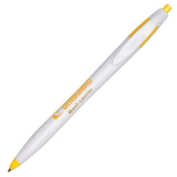 The Verda click-action plastic ballpoint pen is sleek and comfortably tapers... from ASI 84592 St Regis Group