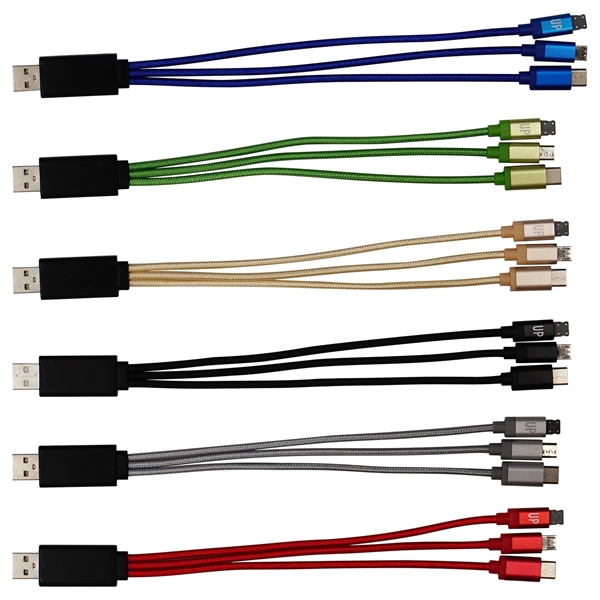 Metallic Light Up Logo Cable with Type C USB... from ASI 30208 A P Specialties / AP Specialties
