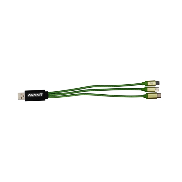 Metallic Light Up Logo Cable with Type C USB... from ASI 30208 A P Specialties / AP Specialties