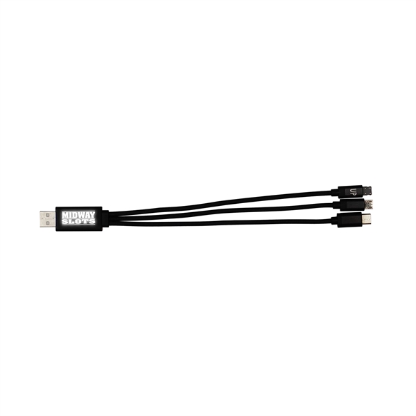 Metallic Light Up Logo Cable with Type C USB... from ASI 30208 A P Specialties / AP Specialties