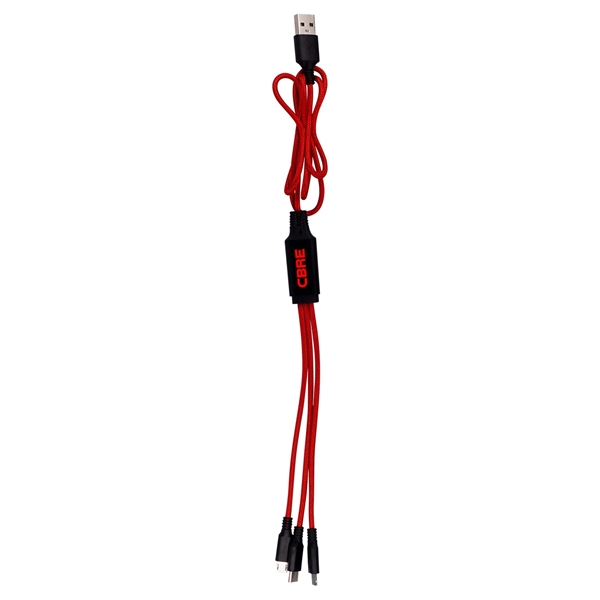 3' METALLIC LOGO LIGHT UP CABLE WITH TYPE C USB... from ASI 30208 A P Specialties / AP Specialties