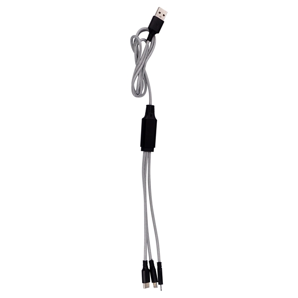 3' METALLIC LOGO LIGHT UP CABLE WITH TYPE C USB... from ASI 30208 A P Specialties / AP Specialties