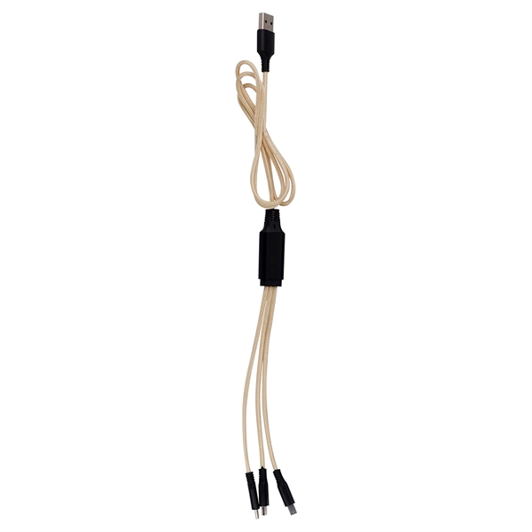 3' METALLIC LOGO LIGHT UP CABLE WITH TYPE C USB... from ASI 30208 A P Specialties / AP Specialties