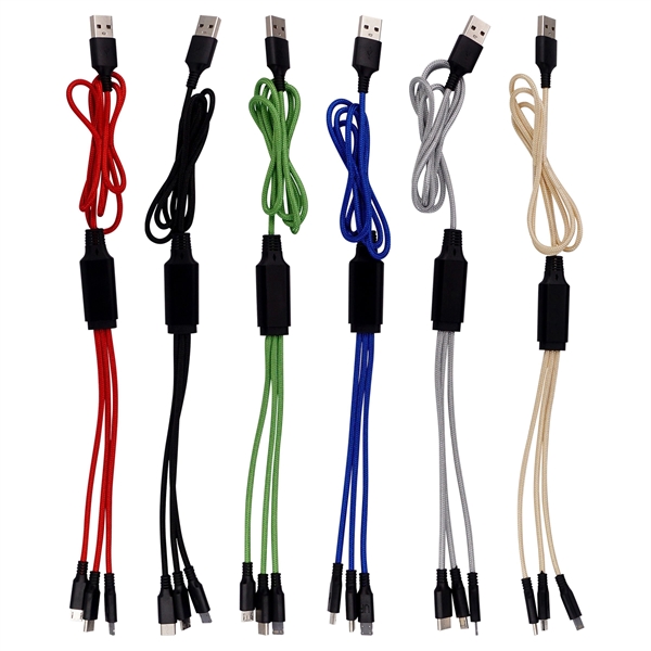 3' METALLIC LOGO LIGHT UP CABLE WITH TYPE C USB... from ASI 30208 A P Specialties / AP Specialties