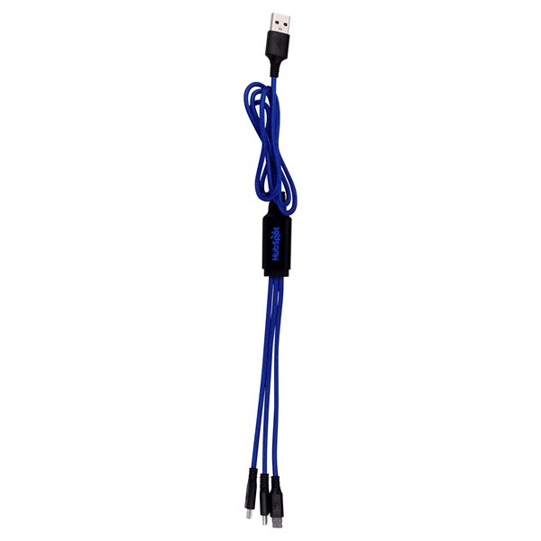 3' METALLIC LOGO LIGHT UP CABLE WITH TYPE C USB... from ASI 30208 A P Specialties / AP Specialties