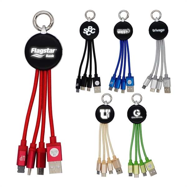 Metallic Logo Light Up Cable with Type C USB... from ASI 30208 A P Specialties / AP Specialties