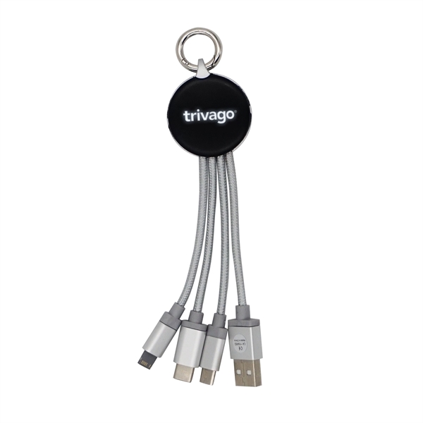 Metallic Logo Light Up Cable with Type C USB... from ASI 30208 A P Specialties / AP Specialties