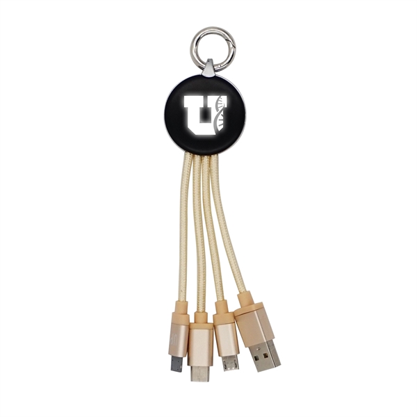 Metallic Logo Light Up Cable with Type C USB... from ASI 30208 A P Specialties / AP Specialties