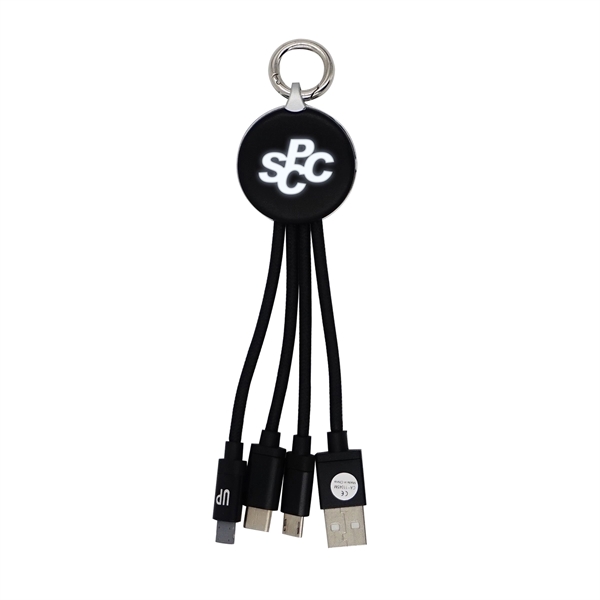 Metallic Logo Light Up Cable with Type C USB... from ASI 30208 A P Specialties / AP Specialties