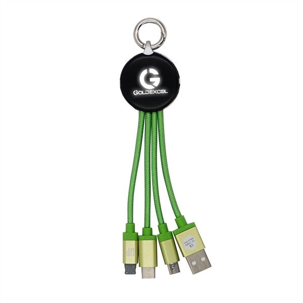 Metallic Logo Light Up Cable with Type C USB... from ASI 30208 A P Specialties / AP Specialties