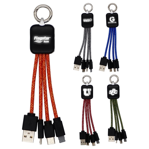 Ridge Logo Light Up Cable with Type C USB... from ASI 30208 A P Specialties / AP Specialties