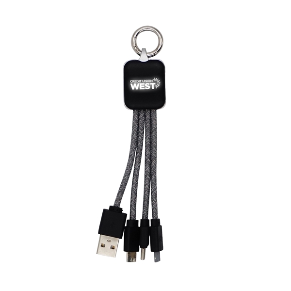 Ridge Logo Light Up Cable with Type C USB... from ASI 30208 A P Specialties / AP Specialties